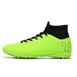 Football Boots Men's Soccer Shoes Sneakers Non Slip Abrasion Resistant Elastic Protect MartLion Green02 47 CHINA