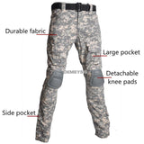Tactical Uniform with Elbow Knee Pads Camouflage Tactical Combat Training Shirts Pants Sets Airsoft Hunting Clothing Suit MartLion   