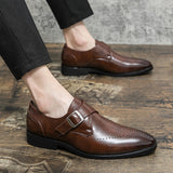 British Men's Dress Shoes Elegant Split Leather Formal Social Oxfords Mart Lion   