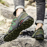 Luxury Outdoor Hiking Men's Sneakers Designer Non-Slip Waterproof Shoes Cozy Light Walking Trainers Baskets Homme Tenis Mart Lion   