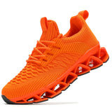 Women's Slip on Walking Running Shoes Blade Tennis Casual Sneakers Comfort Non Slip Work Sport Athletic Trainer… MartLion Orange 6 