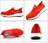Summer Mesh Lightweight Work Sneakers Steel Toe Men Women Work Safety Shoes Breathable Construction Shoes Work Boots Footwear MartLion