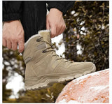 Men's Tactical Hiking Boots Shock-absorbing and Anti Slip Desert Boots Outdoor Camping Hiking Work Shoes Winter Boots MartLion