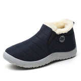 Men Boots Shoes Casual Men's Winter Shoes Men Shoe Men's Boots Footwear Fur Shoes MartLion BNBlue 45 