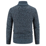 Winter Thick Fleece Cardigan Men's Warm Sweatercoat Patchwork Knittde Sweater Jackets Casual Knitwear Outerwear MartLion   