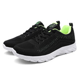 Men's Lace Up Knit Sneakers Casual Outdoor Athletic Running Walking Gym Sports Outdoor Male Women Breathable Shoes