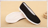 Men's Traditional Chinese Kung Fu Black Cotton Tai-chi Shoes Cotton Cloth Tai-chi Old Beijing Casual Sport MartLion   