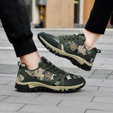 Hiking Shoes Woman Sneakers Men's Sports Unisex Canvas Camouflage Field Female Footwear Couples Running Walking Mart Lion   