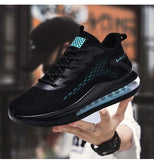 Sports Shoes Men's Black Air Trainers Casual Running Mesh Breathable Ligh Sneakers MartLion   