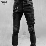 Plus Size Straight Jeans Man Pants  Summer Boyfriend Jeans Streetwear Skinny MartLion   