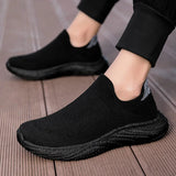 Soft-sole Walking Men's Shoes Lightweight Casual Sneakers Breathable Slip on Loafers Unisex Women MartLion   