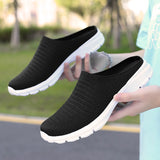 Men's Summer Mesh Casual Shoes Breathable Half-pack Slippers Women Flat Walking Outdoor Luxury Sandals MartLion   