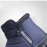 Men's Boots Snow Fur Man Shoes Cotton Shoes Keep Warm Boots Male Platform Sneakers Winter Men's Work Shoes Footwear MartLion