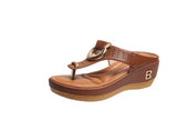 Women Flip Flops Rome Wedges Platform Slipper Ladies Shoes Beach Causal Dress Slides Zapatos Mart Lion brown 4.5 