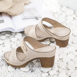 Summer Women Shoes High-heeled  Designer Sandals Platform Mart Lion   