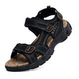 Men's Genuine Leather Sandals Brand Classic Sandal Summer Outdoor Casual Lightweight Sneakers Mart Lion   