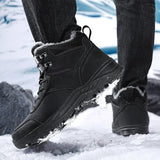 Winter Men Boots Warm  Outdoor Men's Snow Boots Non-slip Men Cotton Boots Lightweight Waterproof Working Ankle Boots MartLion   