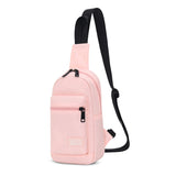 Fengdong sports chest bag for women small shoulder bag casual cross body bag woman mini outdoor sports backpack mobile phone bag Mart Lion Pink China 
