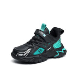 Kids Shoes Outdoor Sport Sneakers Boy High Top Running All Seasons Chaussure De Sport MartLion blackgreen 28 