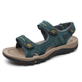 Summer Hook Loop Open Toe Sandals For Men's Outdoor Trekking Beach Shoes Non-Slip MartLion Gray 48 
