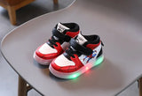 Children's Led Light Shoes Aoger Spiderman Boys Sneakers Girls Cartton Casual Breathable Kids Sport MartLion   