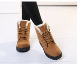 Women Boots Winter Ankle Winter Shoes Female Snow Mujer Warm Plush Mart Lion   