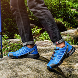 Men's Hiking Shoes Outdoor Leisure Sports Shoes Mountain Cycling Sports Shoes Comfortable Waterproof Outdoor Hiking Shoes MartLion   
