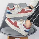 Men's Casual Sneakers Mixed Colors Stars Skateboard Flats Shoes Tennis Sport Running Non-slip Jogging Walking Trainers Mart Lion   