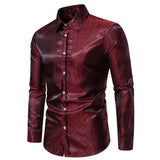 Men's Dress Shirts Long Sleeve Regualr Fit Casual Button Down Shirts Wrinkle-Free Casual Collar Shirt MartLion   