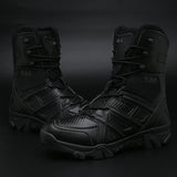 Hiking Shoes Tactical Boots Men's Military With Side Zipper Special Force Combat Waterproof MartLion   