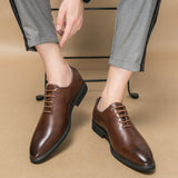 Mens Leather Shoes High Men's Shoes Oxford Wedding Men Dress Leather Shoes Gentleman Office Man Shoe