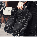 Winter Anti Slip Breathable Men's Casual Ankle Boots Tooling Boots Lace-up Shoes Sneakers MartLion   
