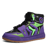 Youth Trend Skateboarding Boots High Ankle Men's Colorful Skateboard Sport Trainers MartLion PURPLE 38 