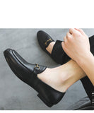 Men's Casual Shoes Genuine Leather Slip-on Outdoor Loafers Moccasins Light Driving Flats Mart Lion   