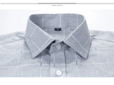 Cotton Men's Long Sleeves Social Formal Elegant Shirts  Men Striped Casual MartLion   