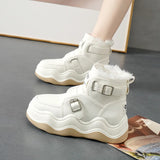 Snow Boots Casual Anti-skid Warm Cotton Shoes Outdoor Trend Walking Women's Vulcanized MartLion   