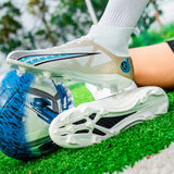Men's Soccer Shoes TF FG Sole Uninsex Football Boots Adults Kids Outdoor Lawn Trainning Futsal Footwear MartLion   