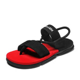 Sandals Men's Sneakers Casual Shoes Light Soft Flip Flops Slippers Beach Slip on Water Mart Lion Red 6.5 
