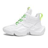 Autumn Men's Sneakers Running Sport Shoes Ankle Boots High-Cut Platform Casual Trainers Walking Basketball Mart Lion White 39 