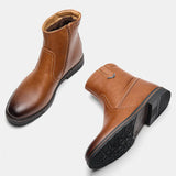 Men's Winter Boots Vintage Ankle Warm Men's Winter Shoes MartLion   