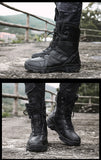 Special Force Tactical Boots Men's Military Shoes With Side Zipper Special Force Combat Waterproof Mart Lion   