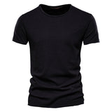 Outdoor Casual T-shirt Men's Pure Cotton Breathable Street Wear Short Sleeve Mart Lion   