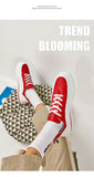  Red Men's Air Shoes Breathable High Top Sneakers Women Lace-up Platform Casual Zapatillas Informales MartLion - Mart Lion