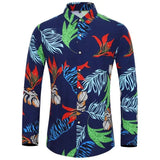 Hawaiian Masculina Shirt 3d Print Flowers Tops Casual Men's Dress Shirts Long Sleeve Camisa Y2k Clothing MartLion B01-JDCX5016 XS 