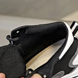 Genuine Leather Women Warm Plush Snow Boots Non-slip Winter 9CM Heels Chunky Sneakers Thick Fur High Platform Ankle MartLion Black Cloth 34 