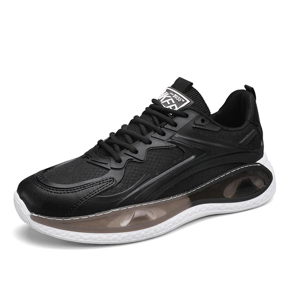 Mesh Breathable Shoes Men's Casual Sneakers Anti-slip Running Shoes Lightweight Footwear MartLion black 39 
