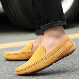 Suede Leather Men's Loafers Luxury Casual Shoes Boots Handmade Slipon Driving  Moccasins Zapatos Mart Lion   