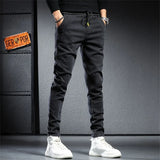 Summer Jeans Men demin  pants men Clothing Cargo pants Drawstring Slim Trousers r MartLion   