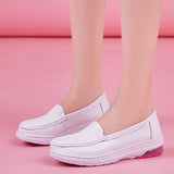 Hospital's large air cushion nurse shoes white women's slope heels work MartLion   