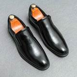 Men's Retro Shoes Slip-on Loafers Male Business Shoes Light Dress Driving Shoes Monk Shoes MartLion   